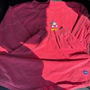 Disney Mickey Mouse Spirit Jersey long sleeve red XL
